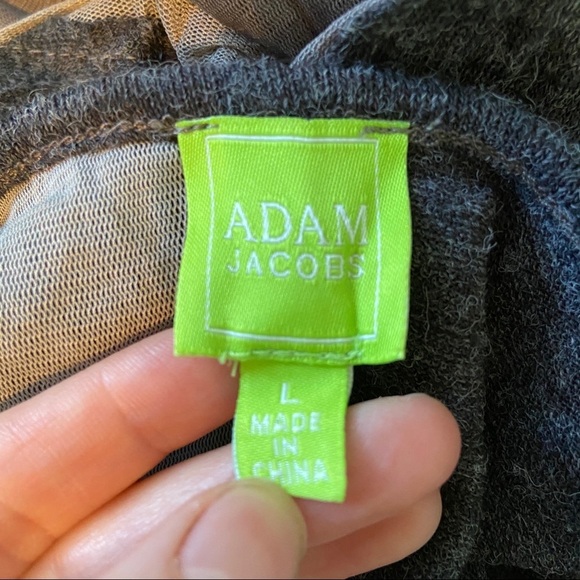 Adam Jacobs long sleeved grey dress - Picture 5 of 7